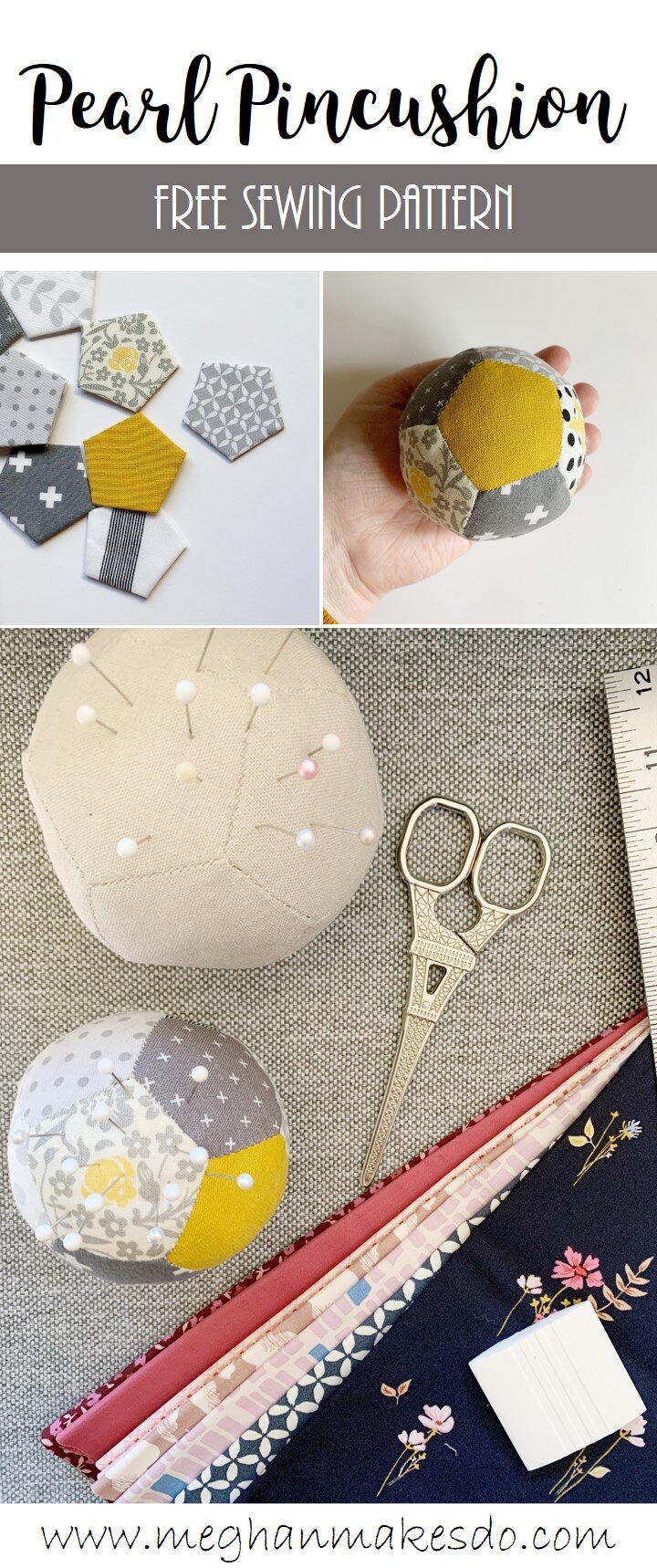The Pearl Pincushion-Free Sewing Pattern — Meghan Makes Do